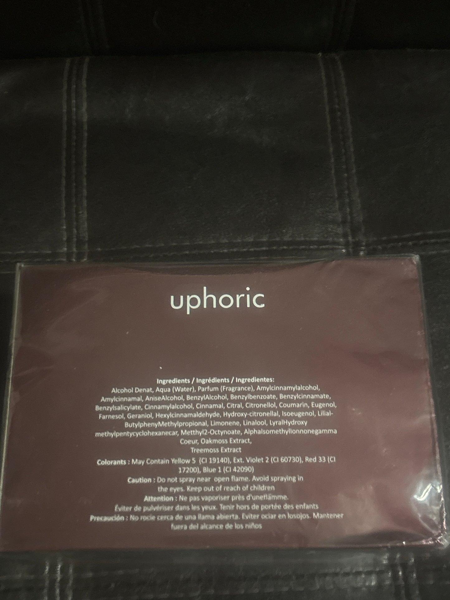 Uphoric Eau de Parfum | Natural Spray | 100ml / 3.3 FL.OZ | Item #0273