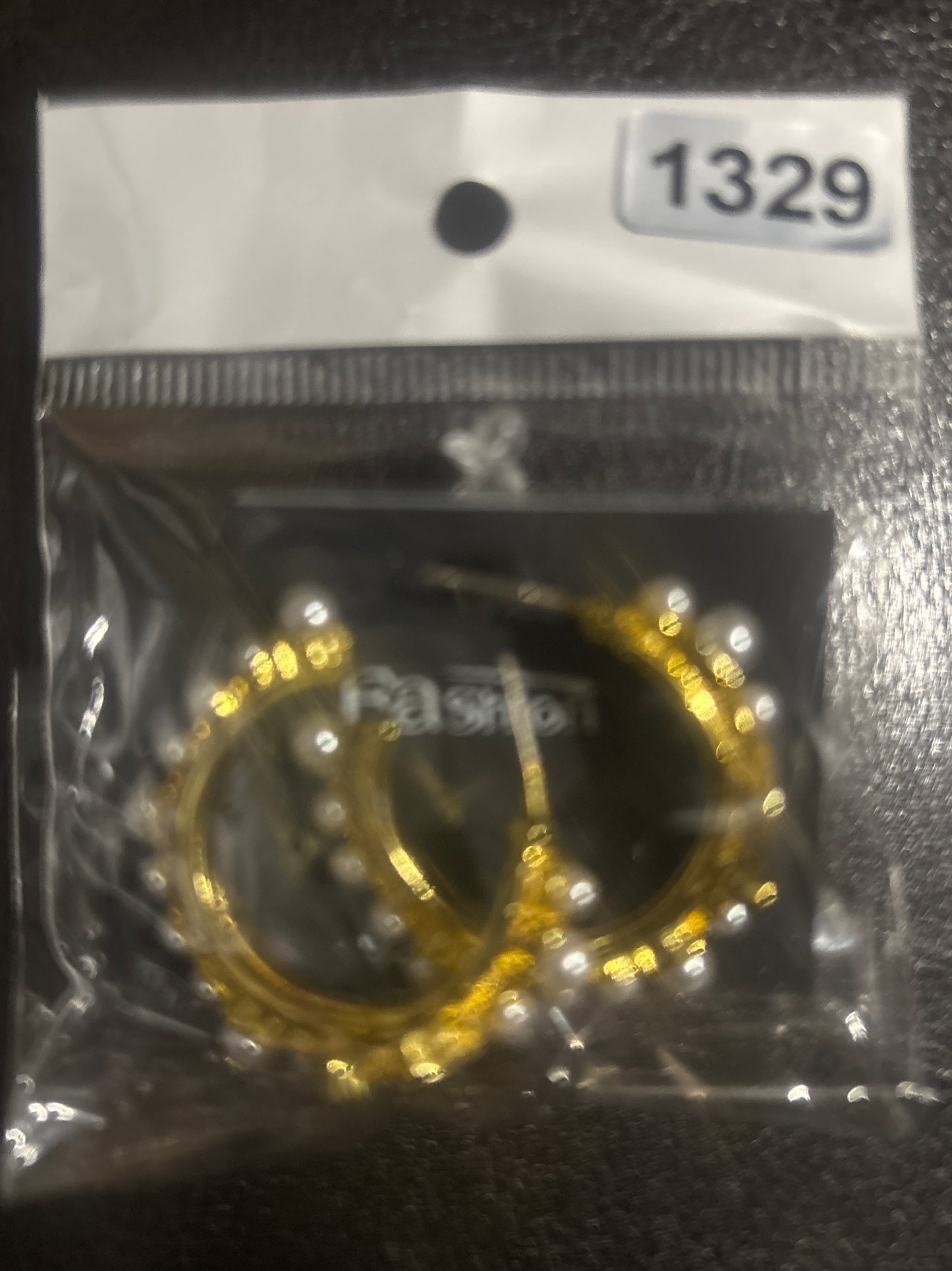 ✨ Pearl CC Logo Small Hoop Earrings — Gold & Silver — Items #1329 & #1344
