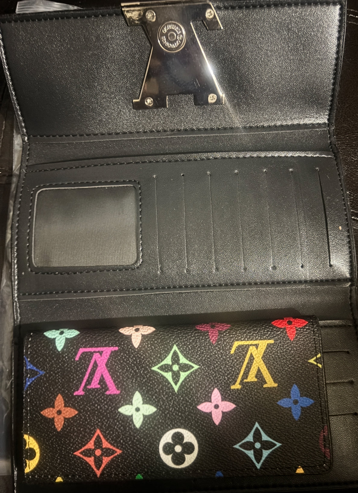 ✨ Multicolor Monogram Long Wallet in Black — Items #1817 & #1825