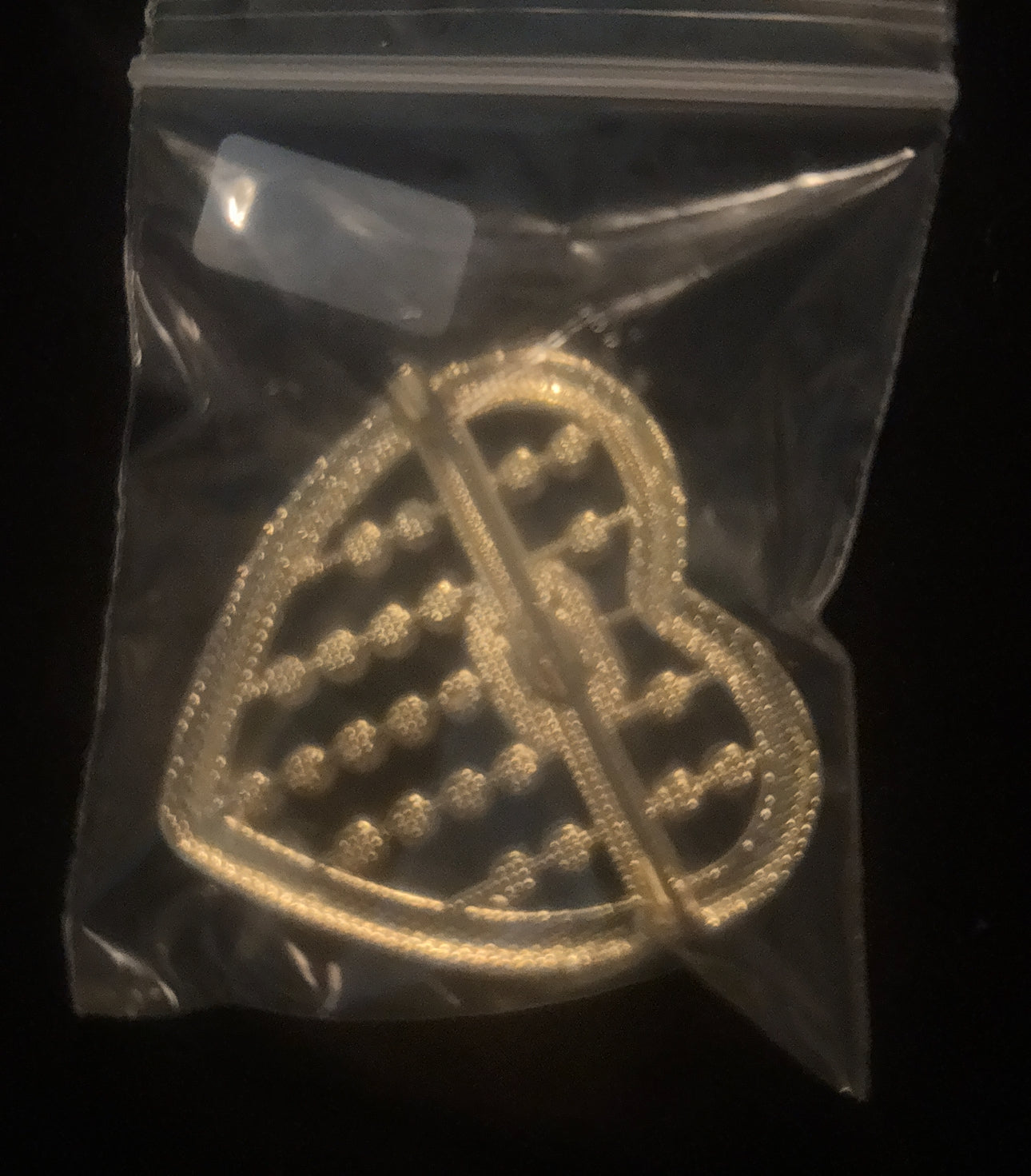 Luxury Gold Pearl Heart CC Logo Brooch — Items #1428 & #1439