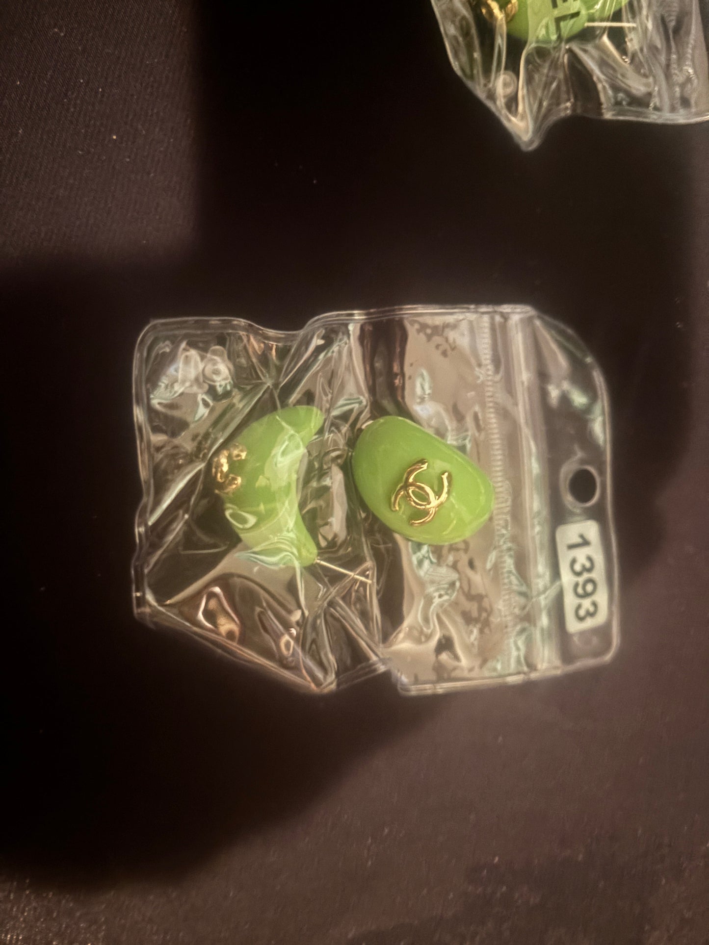 ✨The Luxe 🟢 Lime Green Dome Stud Earrings