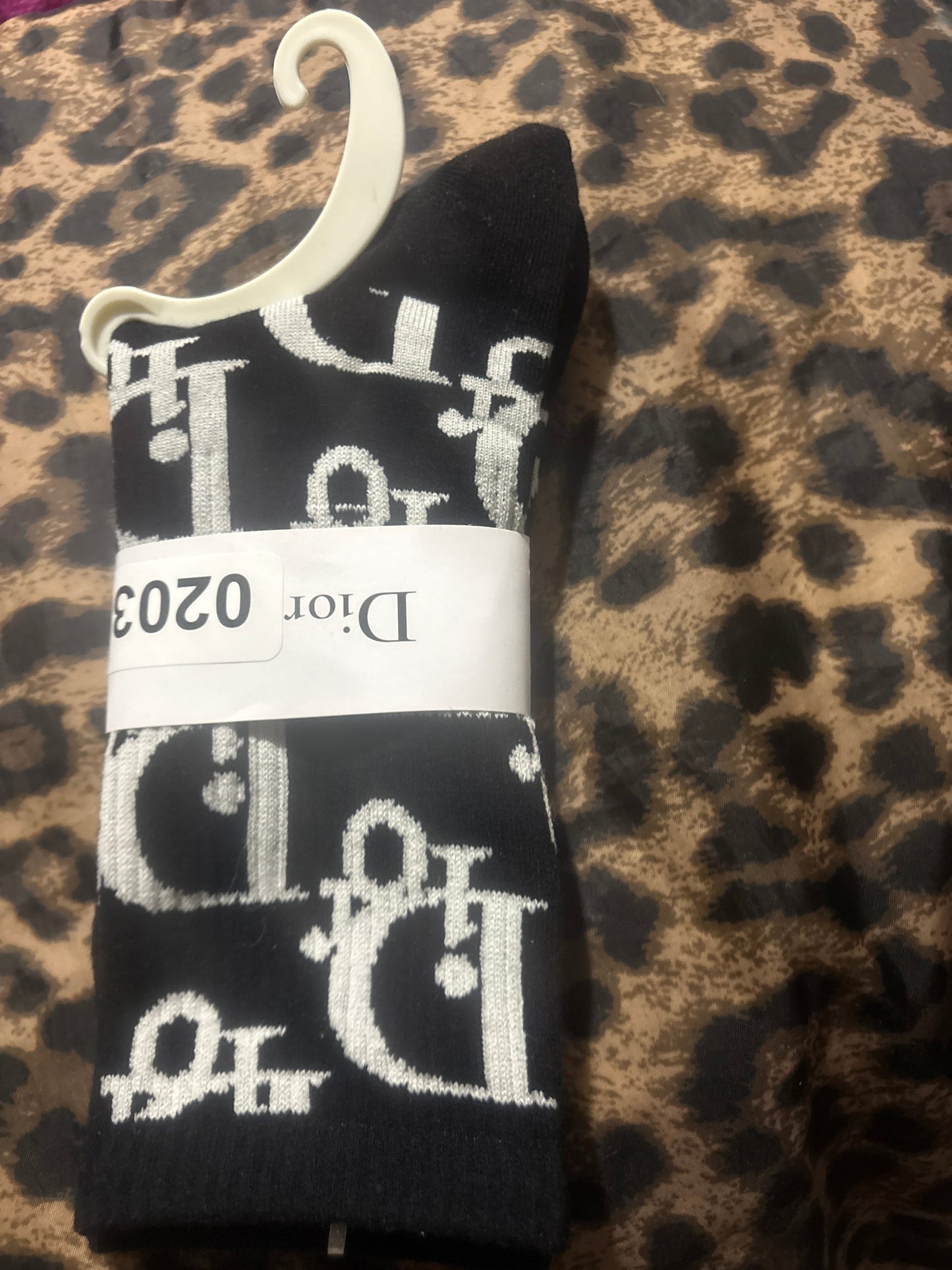 ✨Luxury Oblique Monogram Crew Socks — Items #0192 #0202 #0191 #0190 #0203🖤