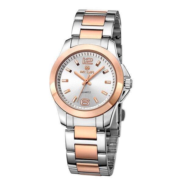 Women's Luxury Elegant Modern Watch ⌚✨ Waterproof Analog Quartz Stainless Steel | Silver, Gold & Rose 🤍🖤