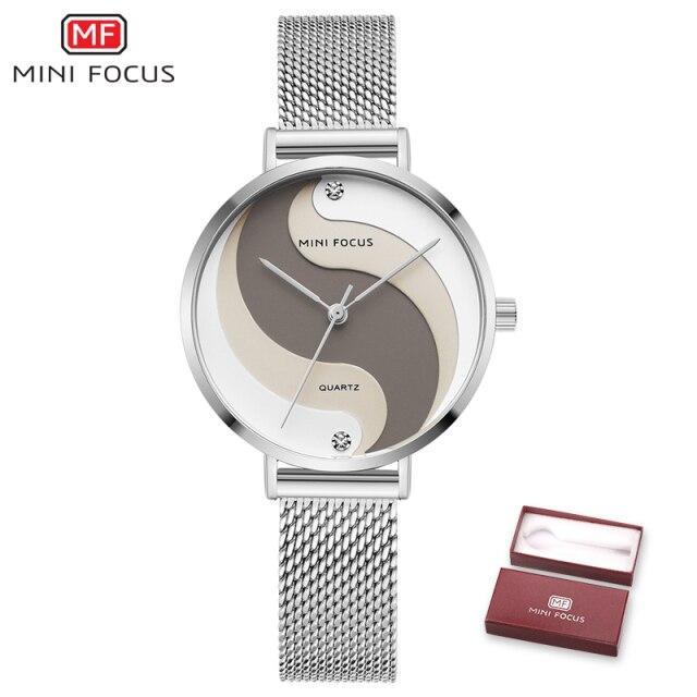 Women's Ultra Thin Rose Gold Watch ⌚✨ Analog Quartz Waterproof Elegant Round | 5 Colors 🌹🖤💙