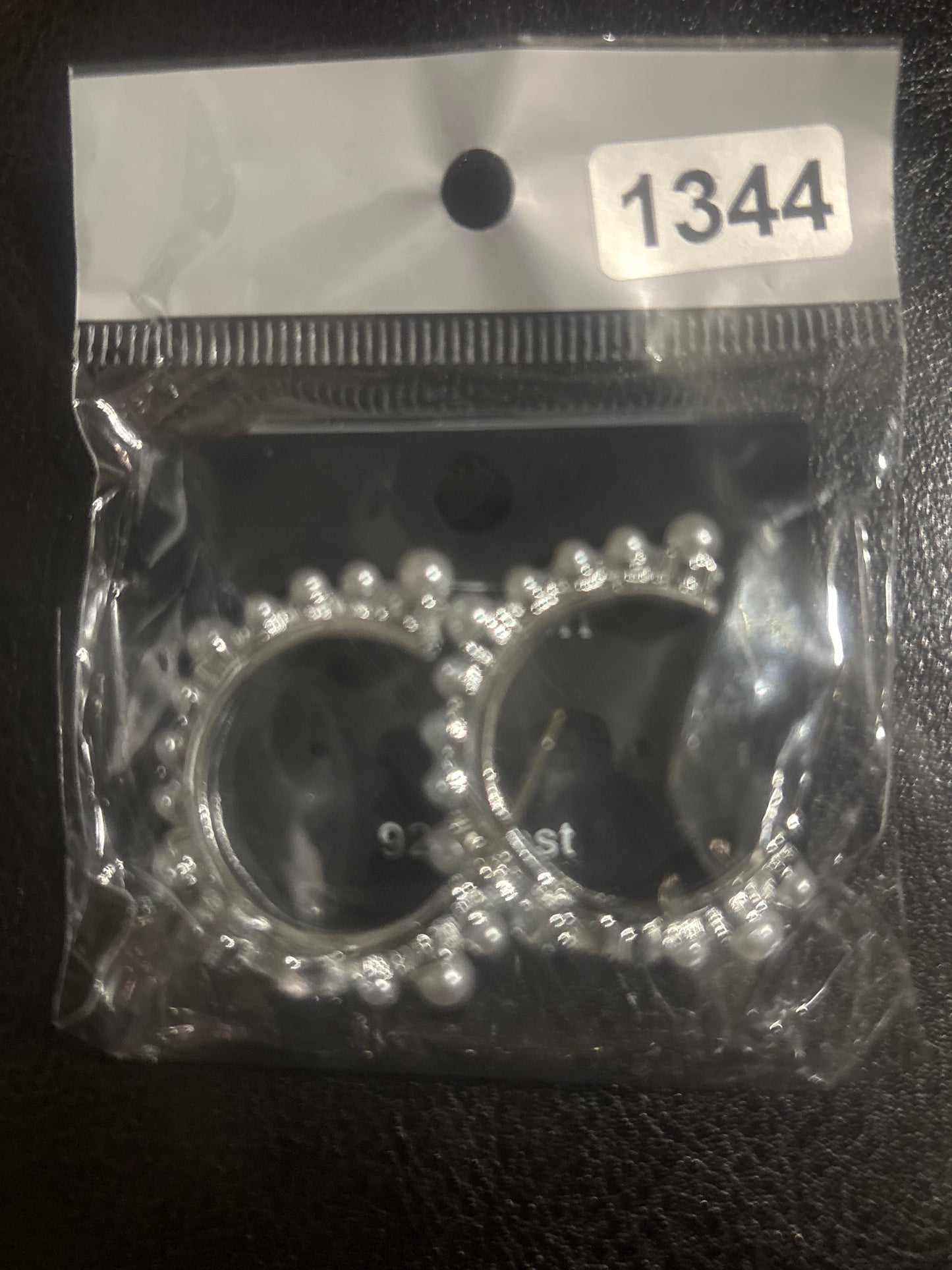✨ Pearl CC Logo Small Hoop Earrings — Gold & Silver — Items #1329 & #1344