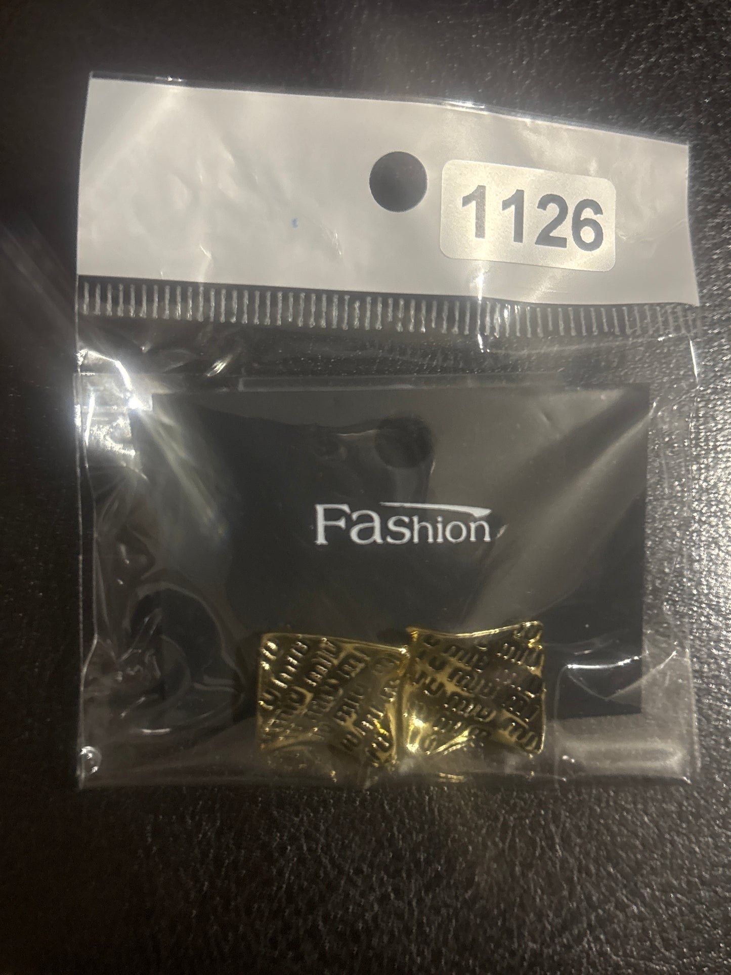 ✨ Micro-Monogram Square Stud Earrings — Gold & Silver — Items #1139 #1126 #1143 #1125
