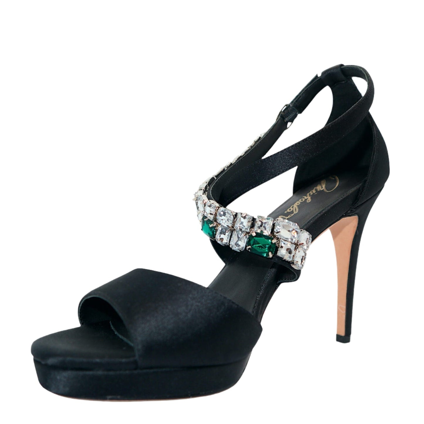 🎀Michaela V Athena Black Crystal Pump✨