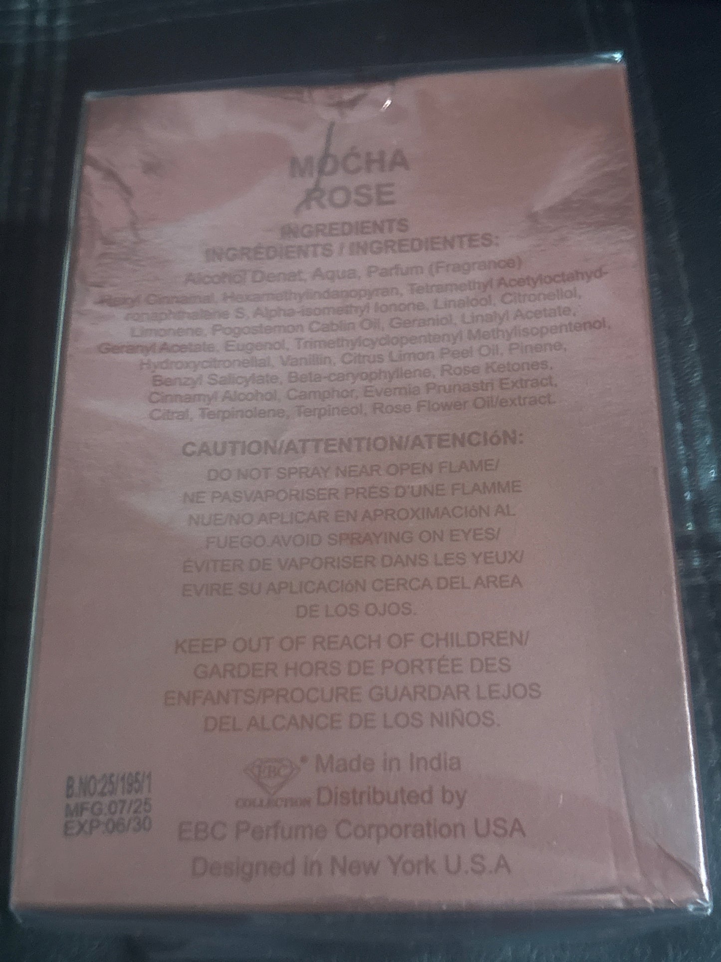 ✨Mocha Rose Eau de Parfum | Natural Spray | 100ml / 3.4 FL.OZ | Item #0277☕️
