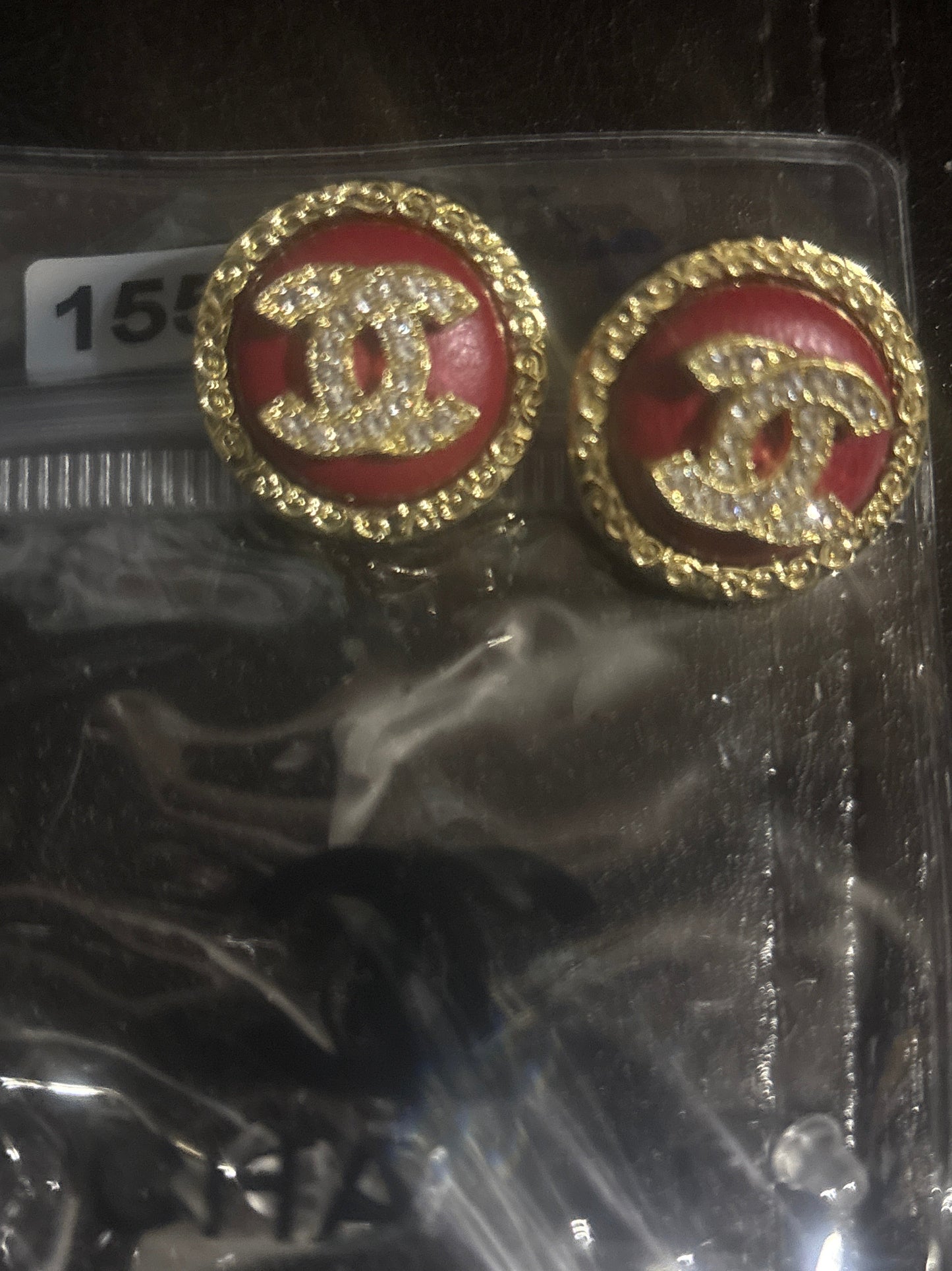 ✨Elegant Designer-Inspired CC Stud Earrings #1554