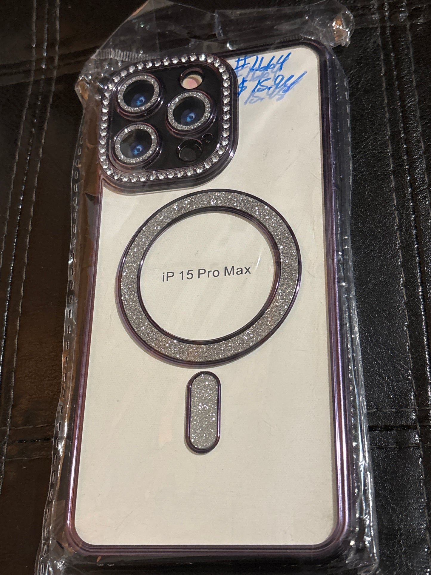 Bling Rhinestone MagSafe iPhone 15 Pro Max Case | Clear Sparkle Diamond Camera Lens Protection ✨📱💎 #1664