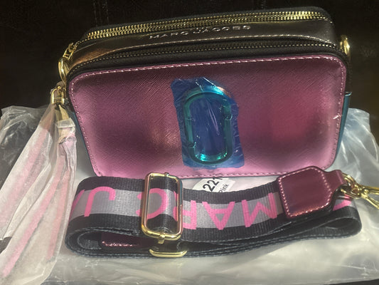 Marc Jacobs Snapshot Camera Bag 💗✨ Metallic Pink, Silver & Teal Colorblock | Gold Hardware 💎👜