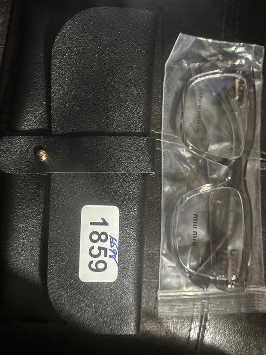 Crystal Clear Square Frame Designer Eyeglasses 💠✨ #1859