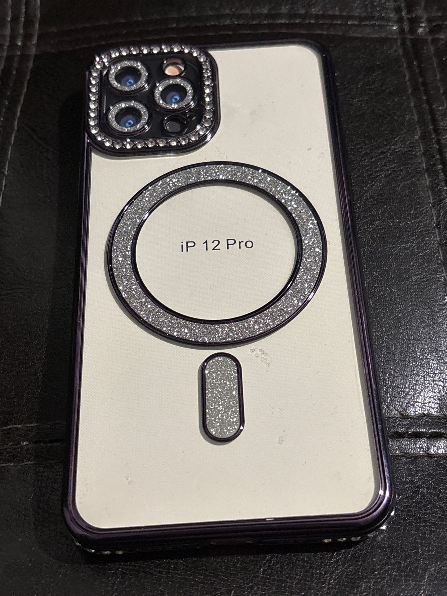 Bling Rhinestone MagSafe iPhone 12 Pro Case | Clear Sparkle Diamond Camera Lens Protection ✨📱💎 #1674