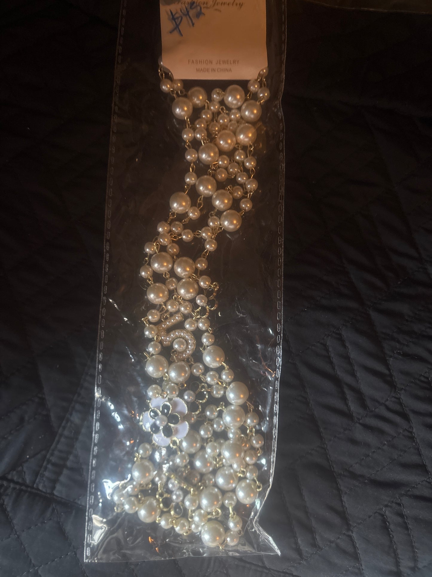 💎 Luxury Multi-Strand Pearl Inspired Necklace ✨