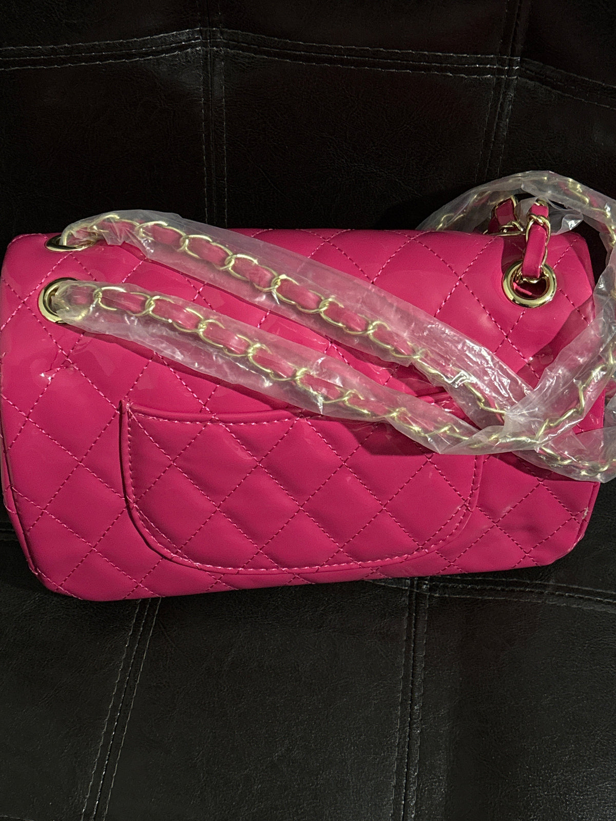 Luxury Inspired Chanel CC Quilted Flap Bag | Hot Pink & Gold Hardware 💗👑✨ #0311