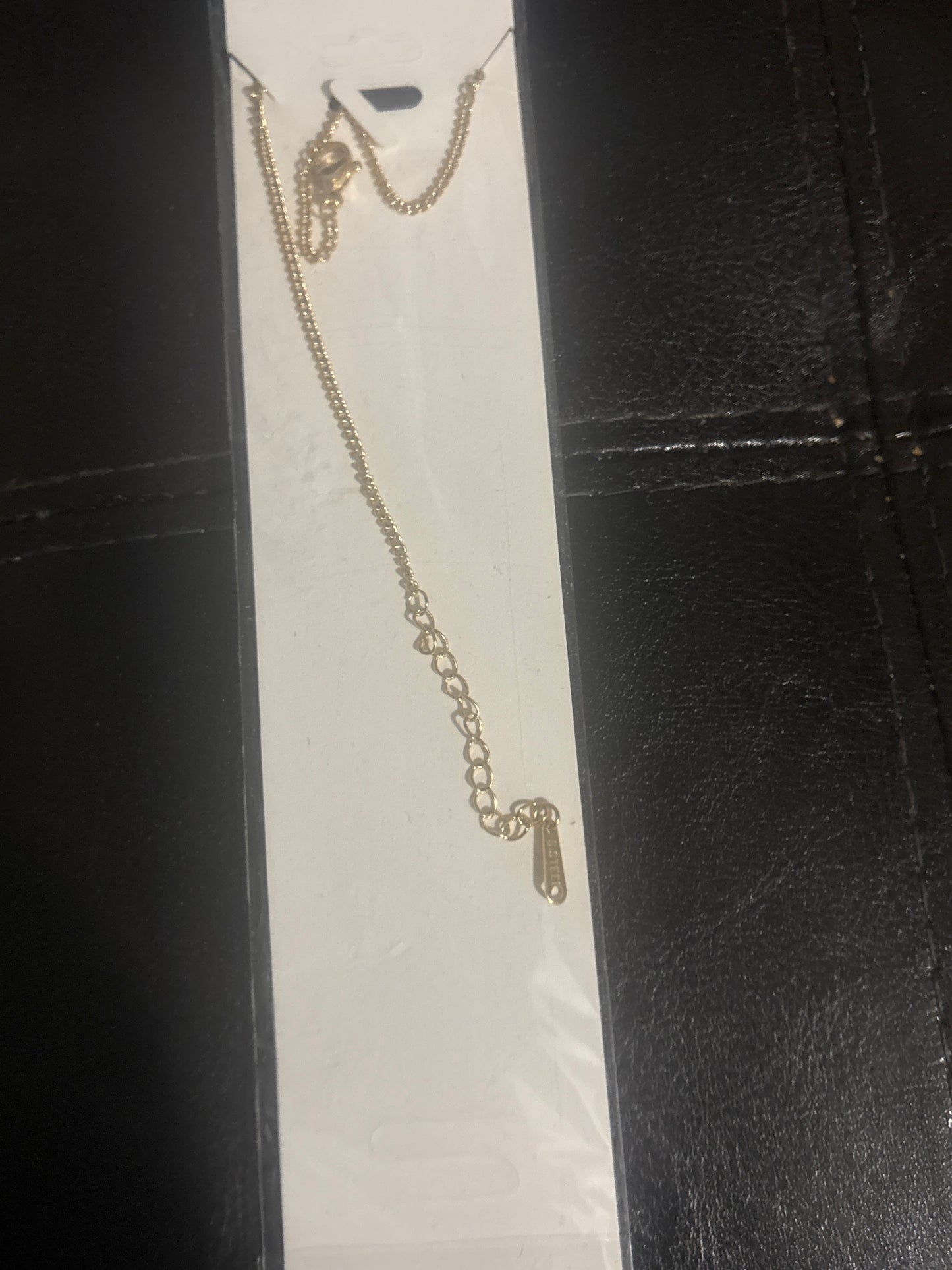 Gold Layered Chain Green/Red Enamel Crystal Logo Coin Pendant Necklace 💚♥️✨ #1524