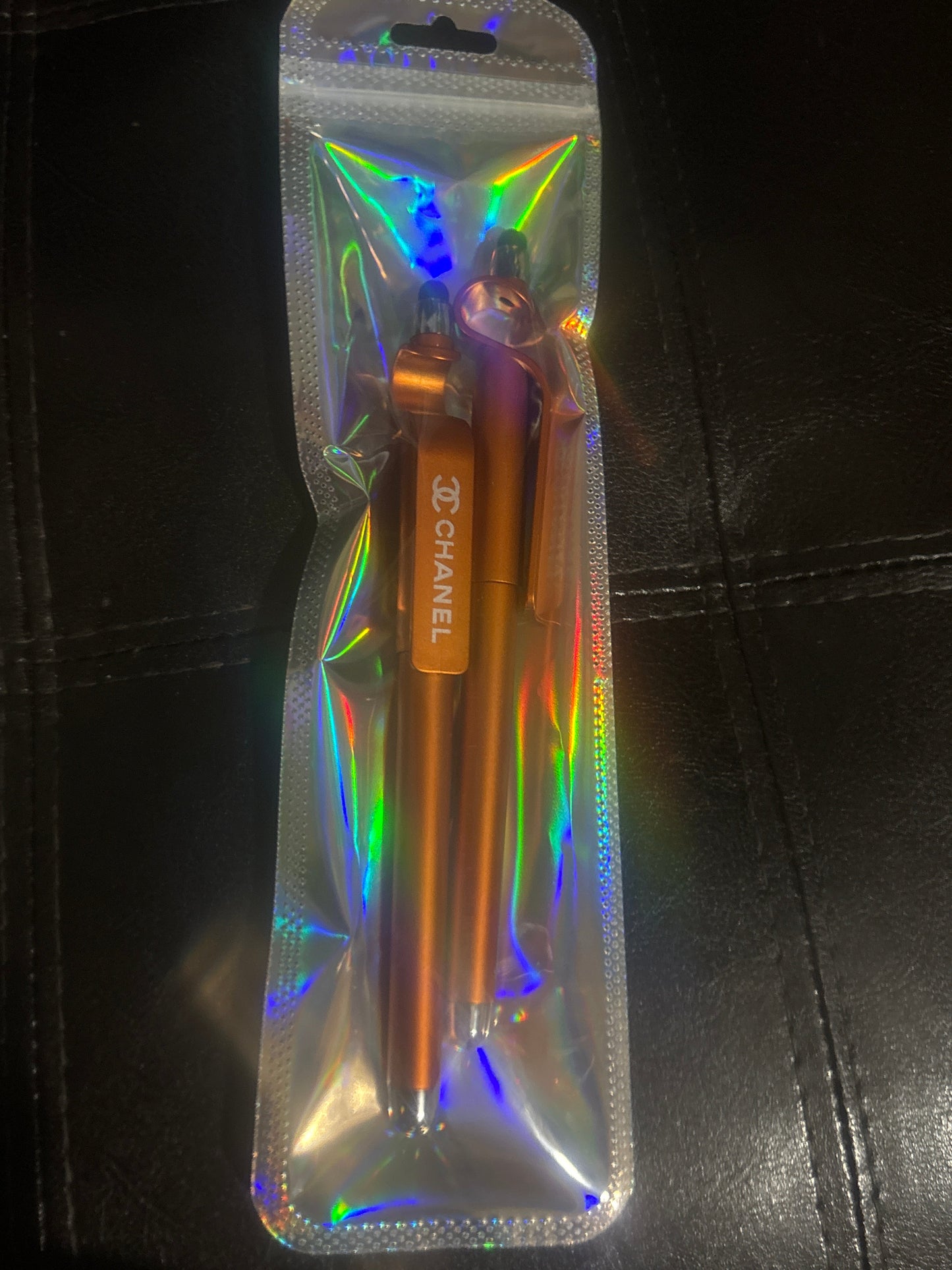 ✨ Metallic Logo Styling Pen Set with Phone Holder Clip — 10 Colors — Items #1-10