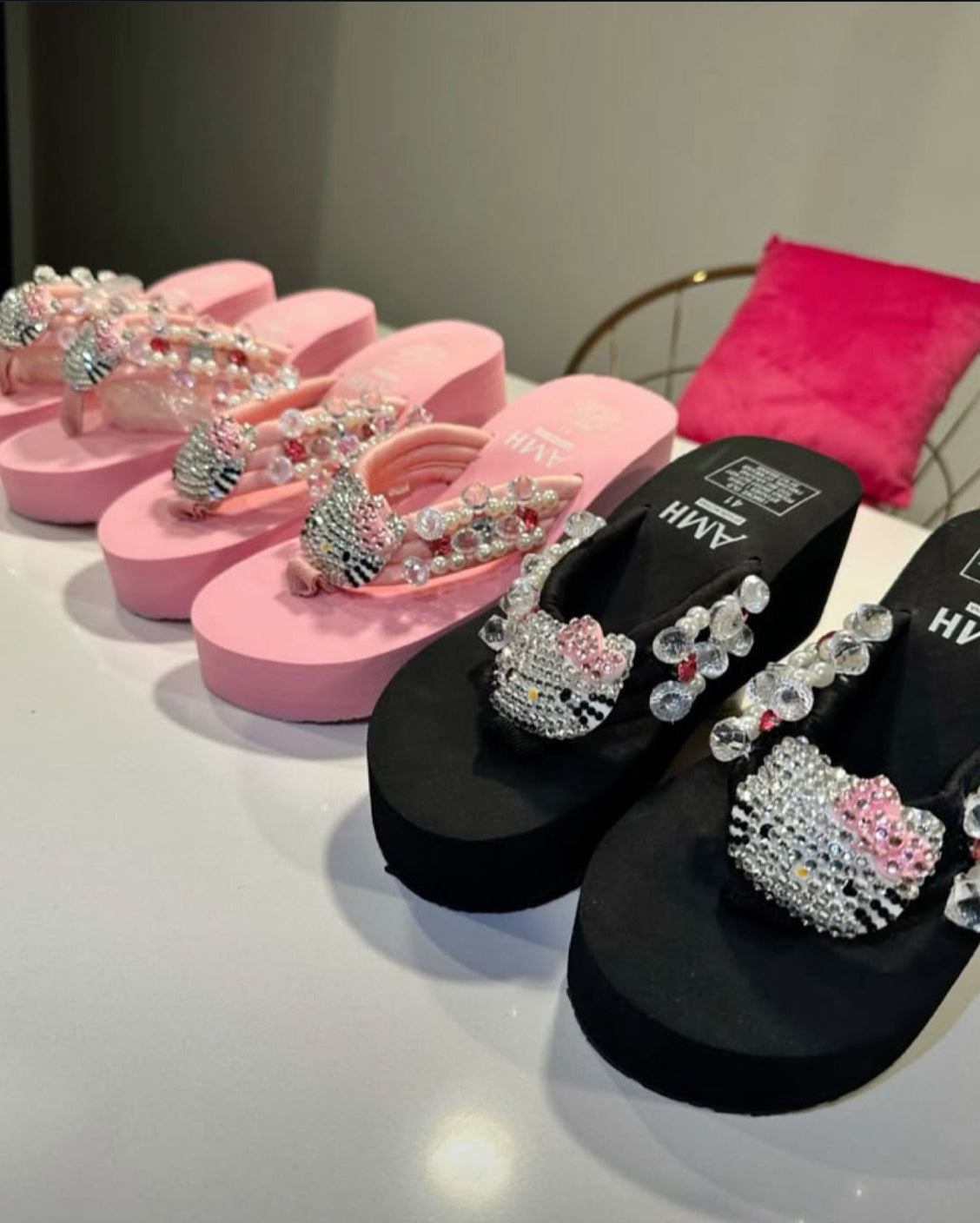 Diamond HK Plateau-Sandalen