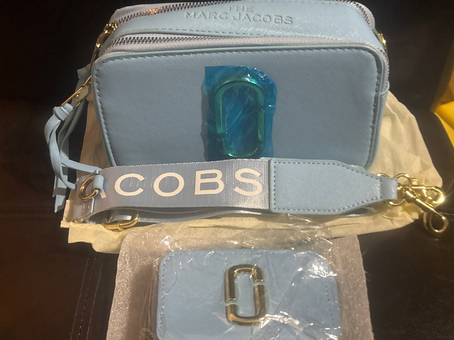 Marc Jacobs Snapshot Camera Bag 💙✨ Baby Blue Crossbody | Gold Hardware 💛👜