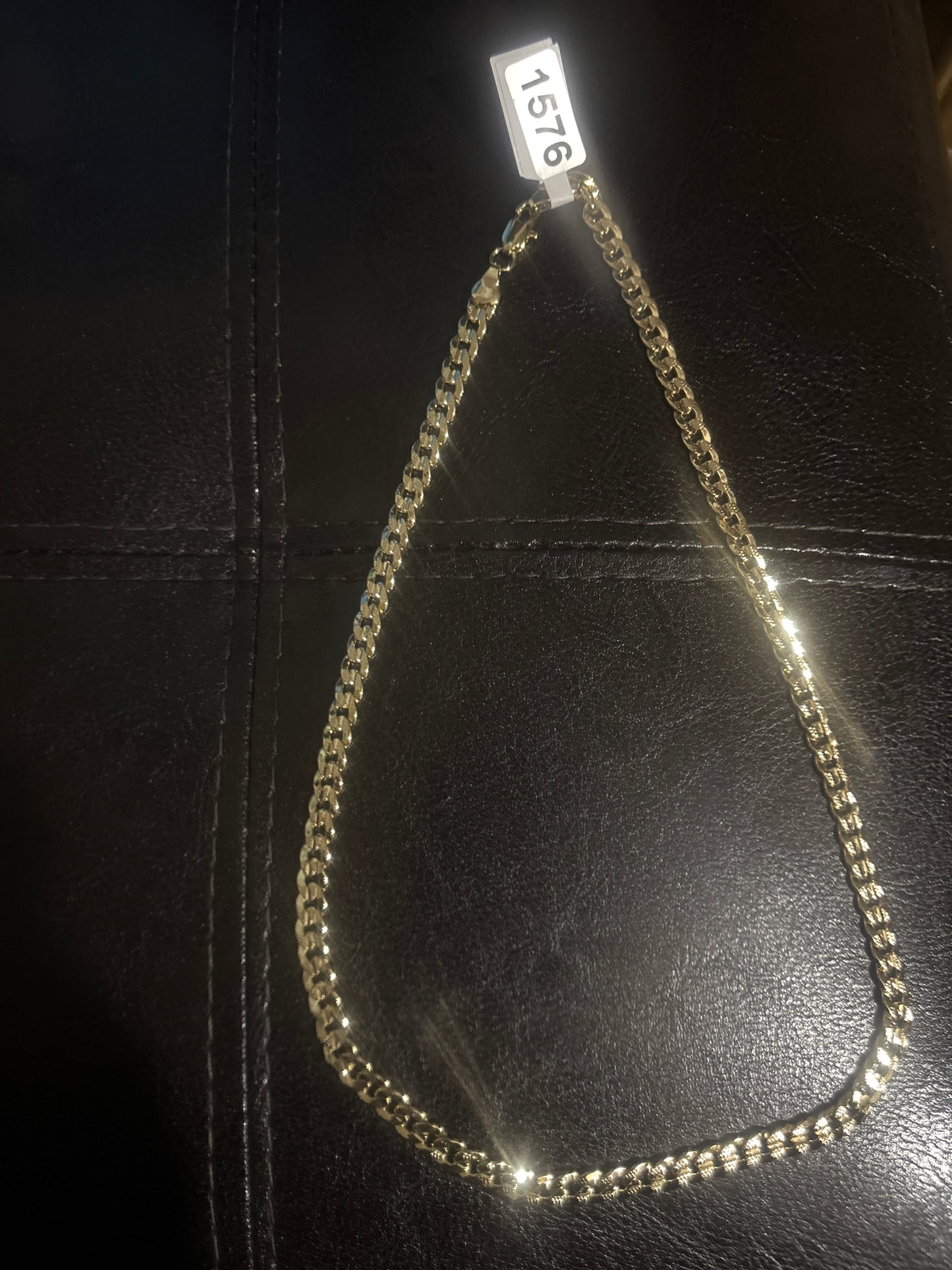 ✨ 14K Gold Fill Cuban Curb Link Chain Necklace 16" — Item #1576
