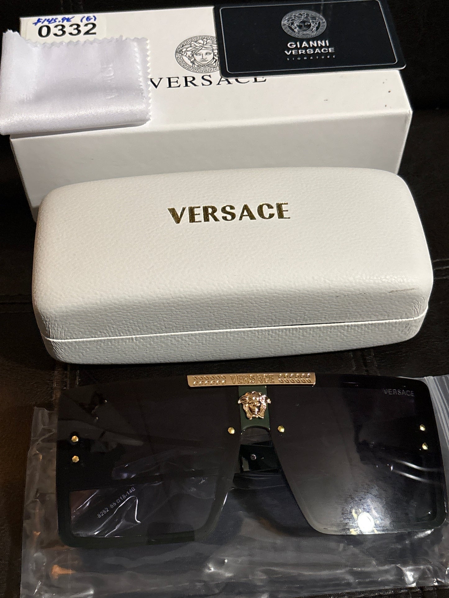Luxury Inspired Versace Rectangular Sunglasses | Hunter Green & Gold Medusa 👑🌿✨ #0332