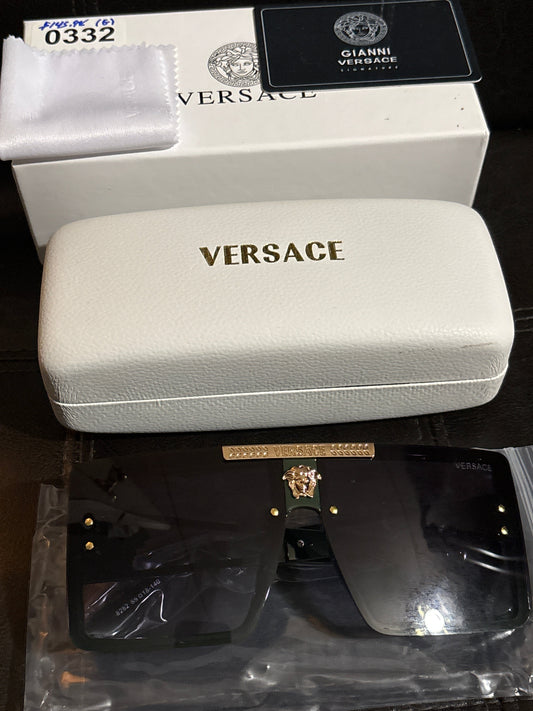 Luxury Inspired Versace Rectangular Sunglasses | Hunter Green & Gold Medusa 👑🌿✨ #0332