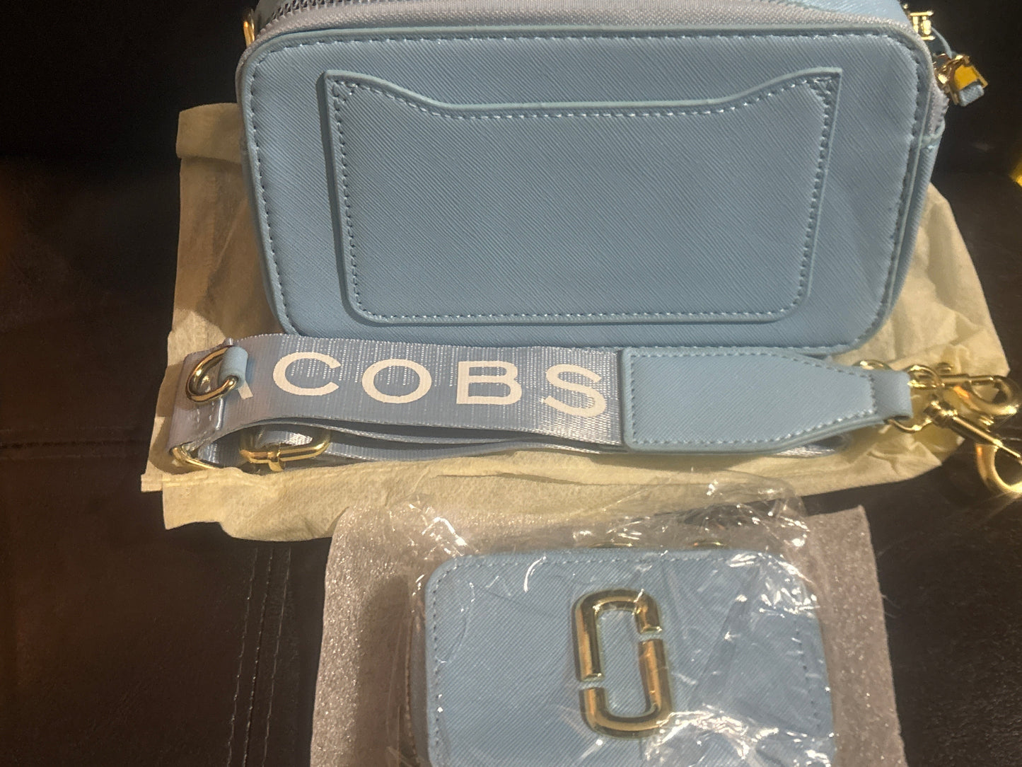 Marc Jacobs Snapshot Camera Bag 💙✨ Baby Blue Crossbody | Gold Hardware 💛👜