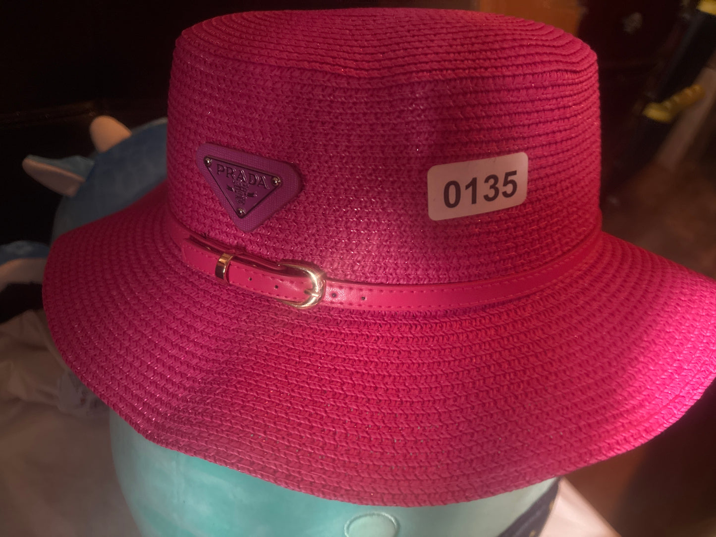 👒💖 Luxury Inspired Pink Woven Bucket Hat ✨