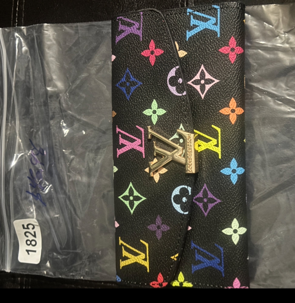 ✨ Multicolor Monogram Long Wallet in Black — Items #1817 & #1825