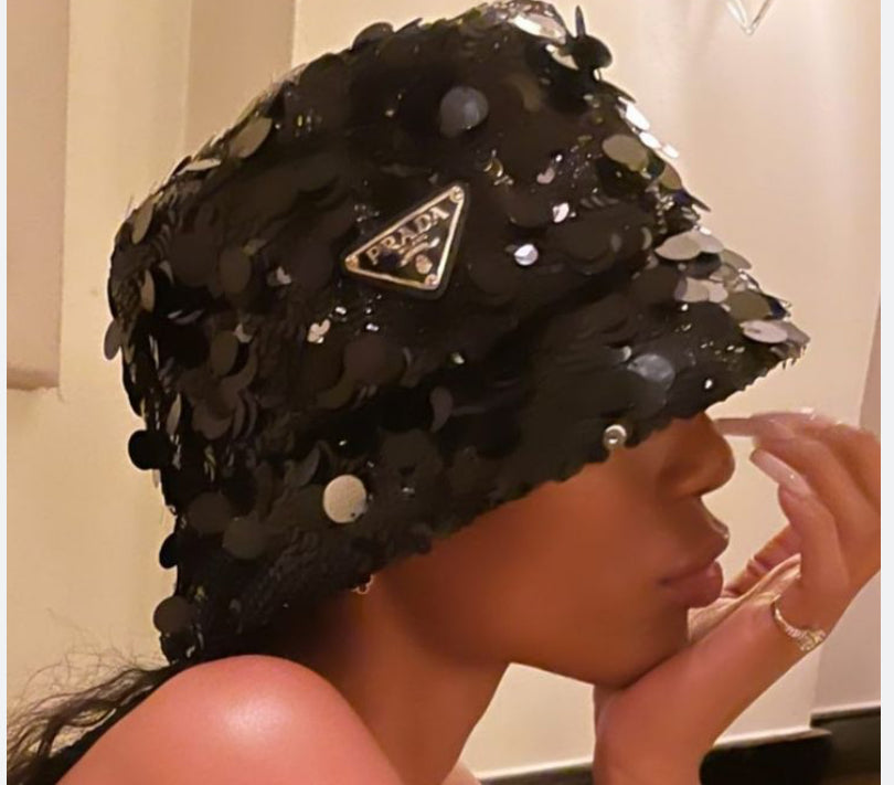👒✨ Luxury Inspired Sequin Bucket Hat ✨🖤