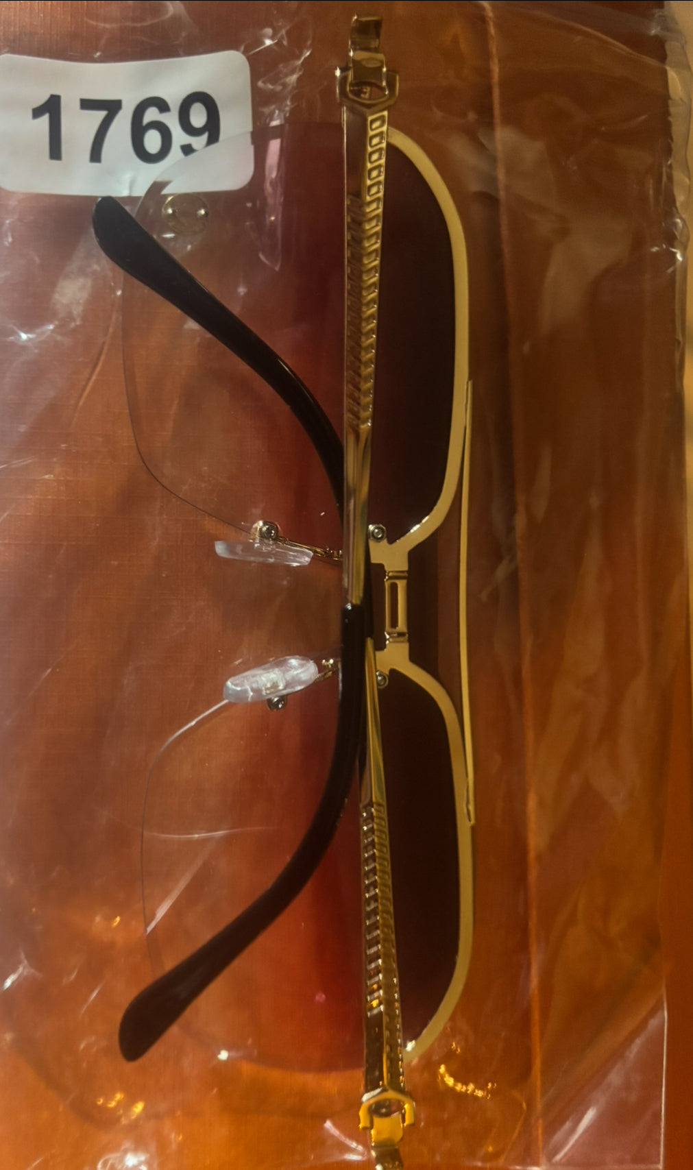 🤓💖 Luxury Inspired Rimless Pink Tint Fashion Glasses ✨