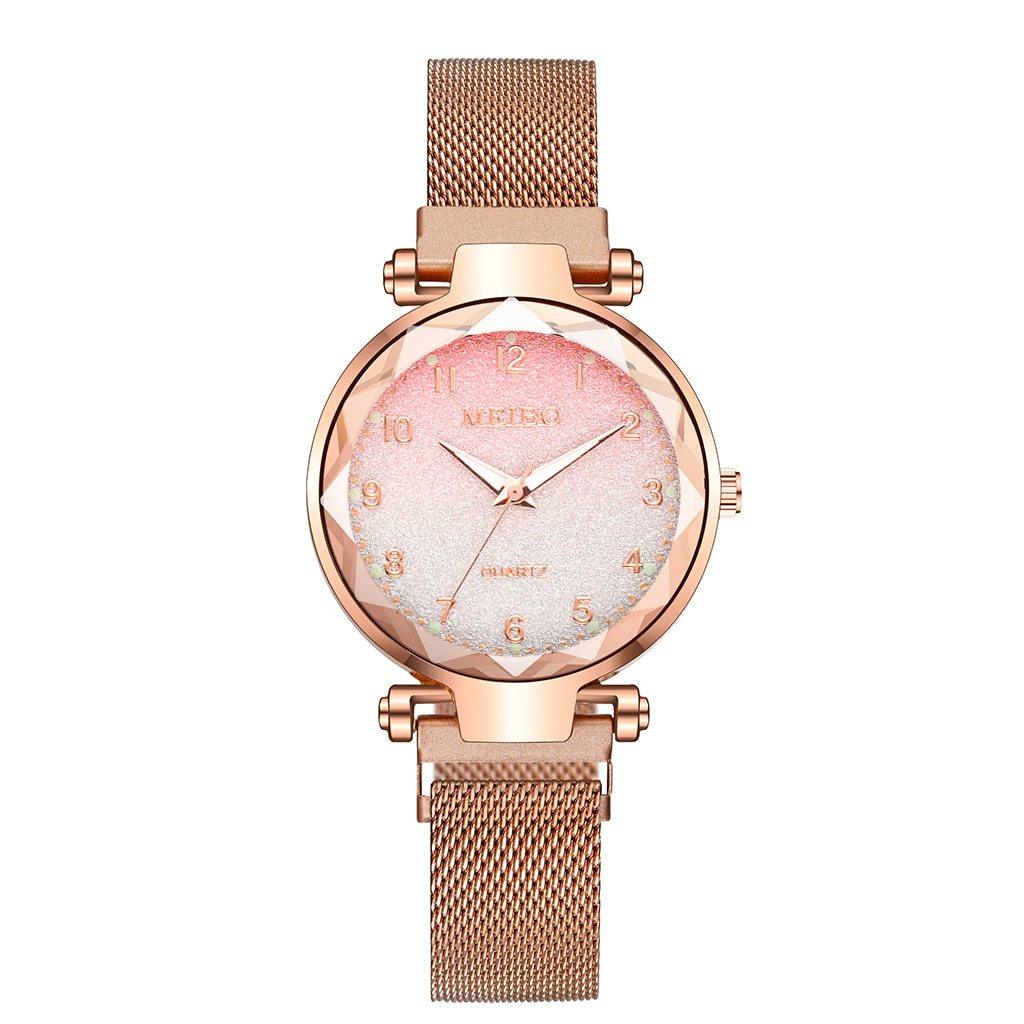 Women's Gradient Color Magnet Buckle Watch ⌚✨ Luxury Quartz | 6 Colors 💜❤️💙
