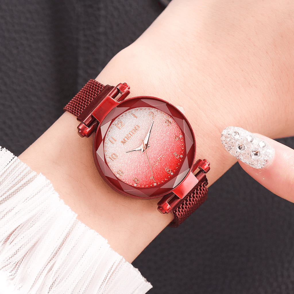 Women's Gradient Color Magnet Buckle Watch ⌚✨ Luxury Quartz | 6 Colors 💜❤️💙