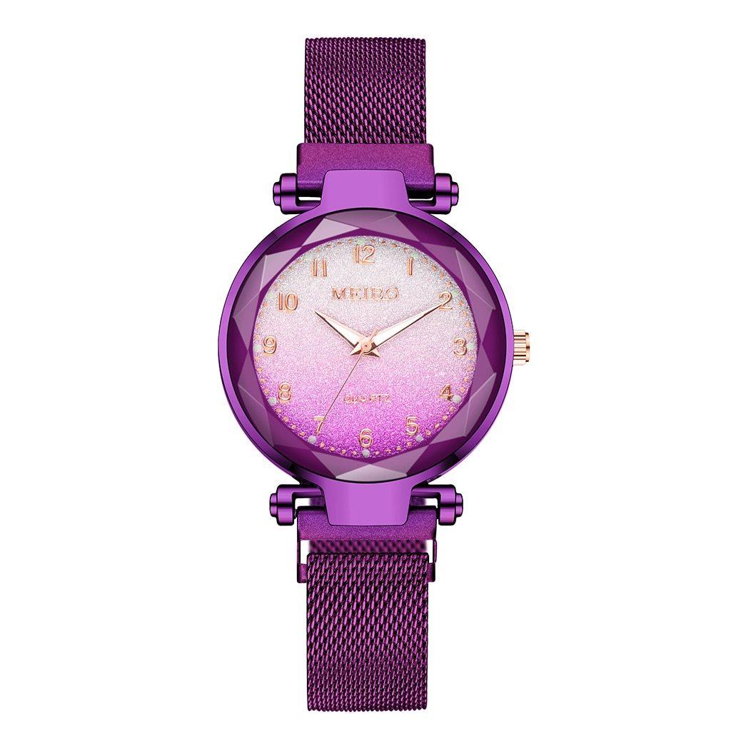 Women's Gradient Color Magnet Buckle Watch ⌚✨ Luxury Quartz | 6 Colors 💜❤️💙