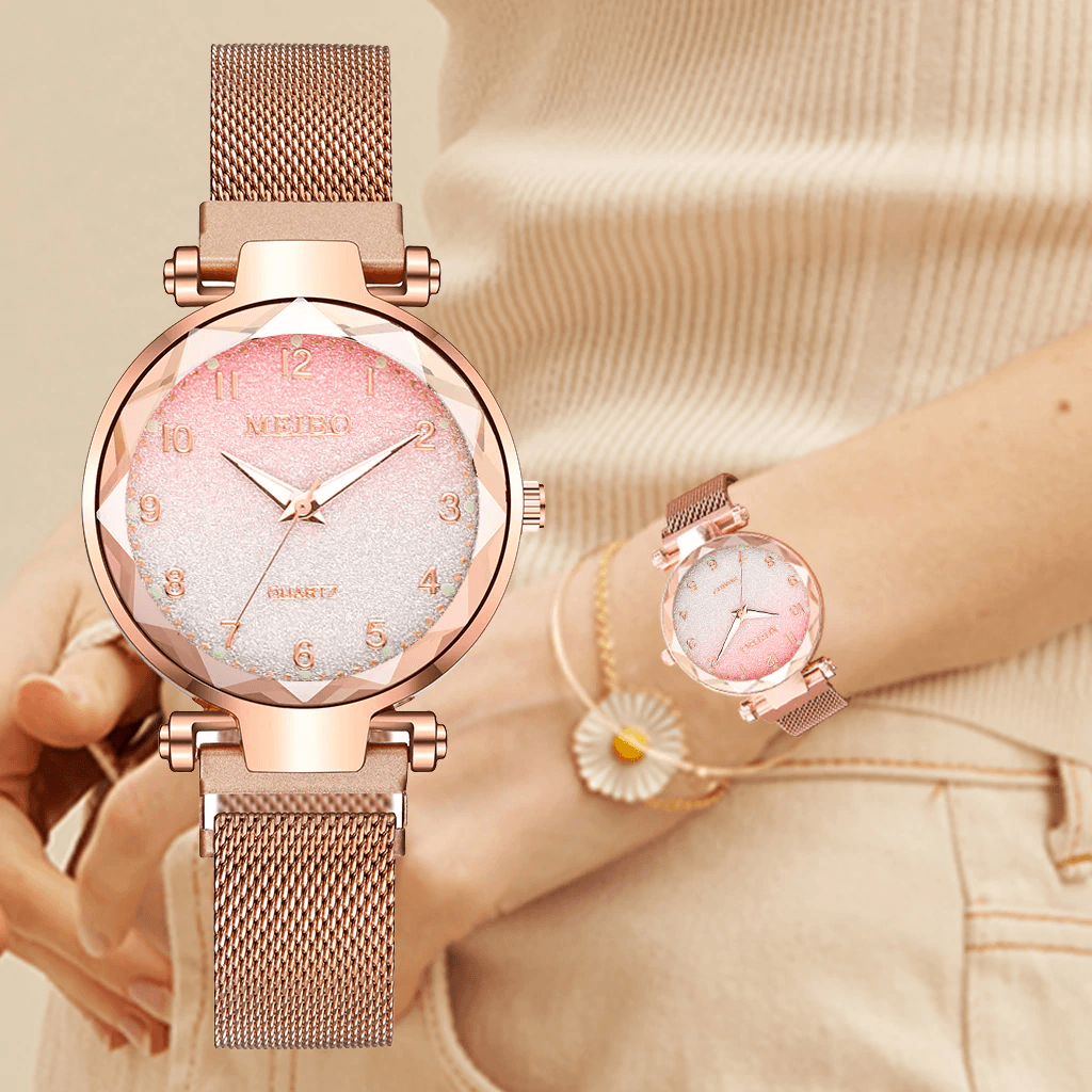 Women's Gradient Color Magnet Buckle Watch ⌚✨ Luxury Quartz | 6 Colors 💜❤️💙
