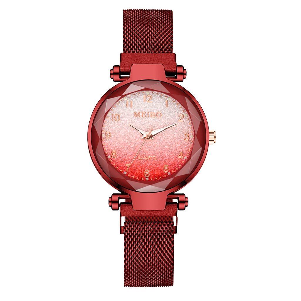 Women's Gradient Color Magnet Buckle Watch ⌚✨ Luxury Quartz | 6 Colors 💜❤️💙