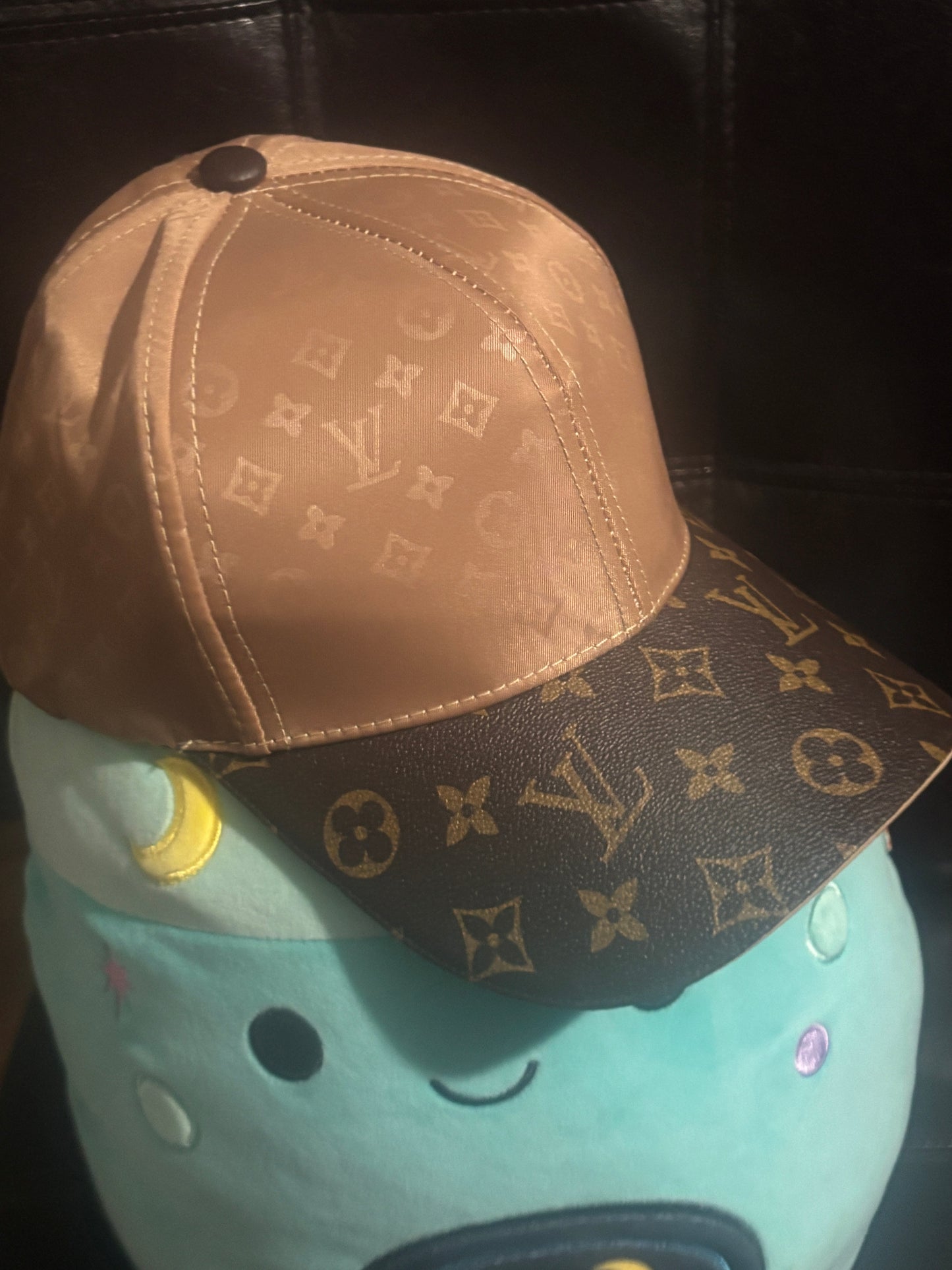 👑 Luxury Inspired LV Two-Tone Monogram Baseball Cap 🧢