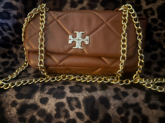 💸 Brown Diamond Quilted Small Shoulder Bag ✨