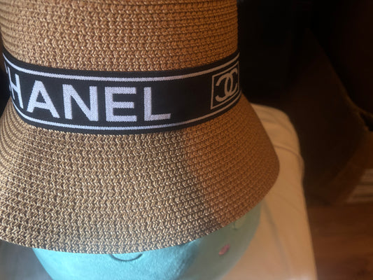 👒🖤 Luxury Inspired Straw Bucket Hat ✨