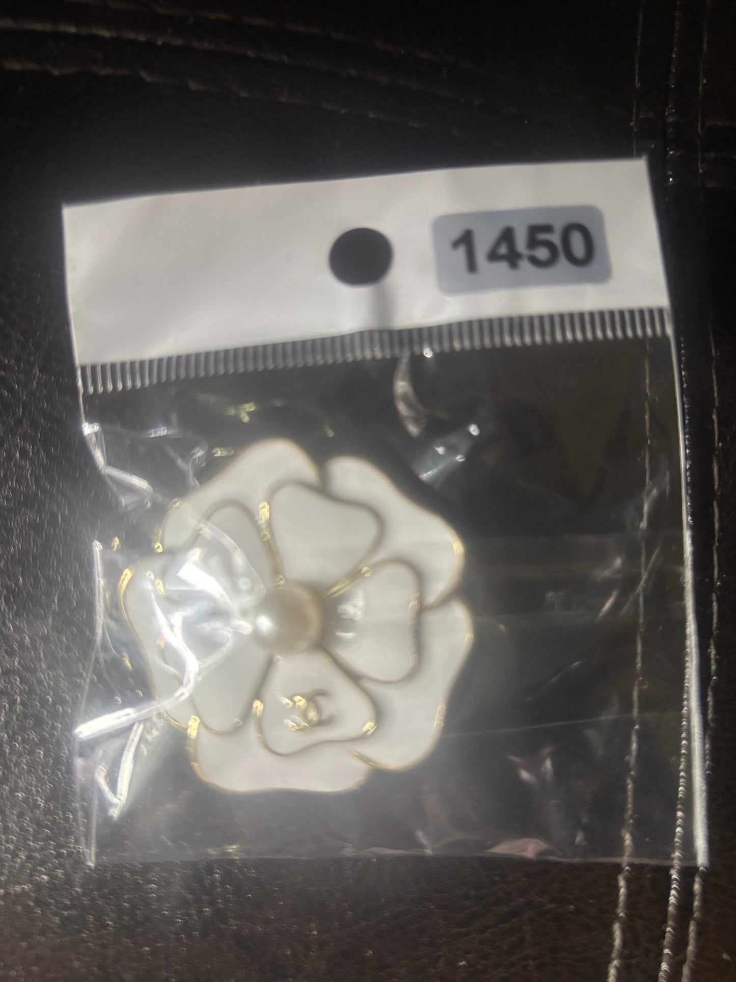 🌸Luxury White/Pink Camellia Flower Brooch with Pearl Center — Items #1434 & #1450🤍