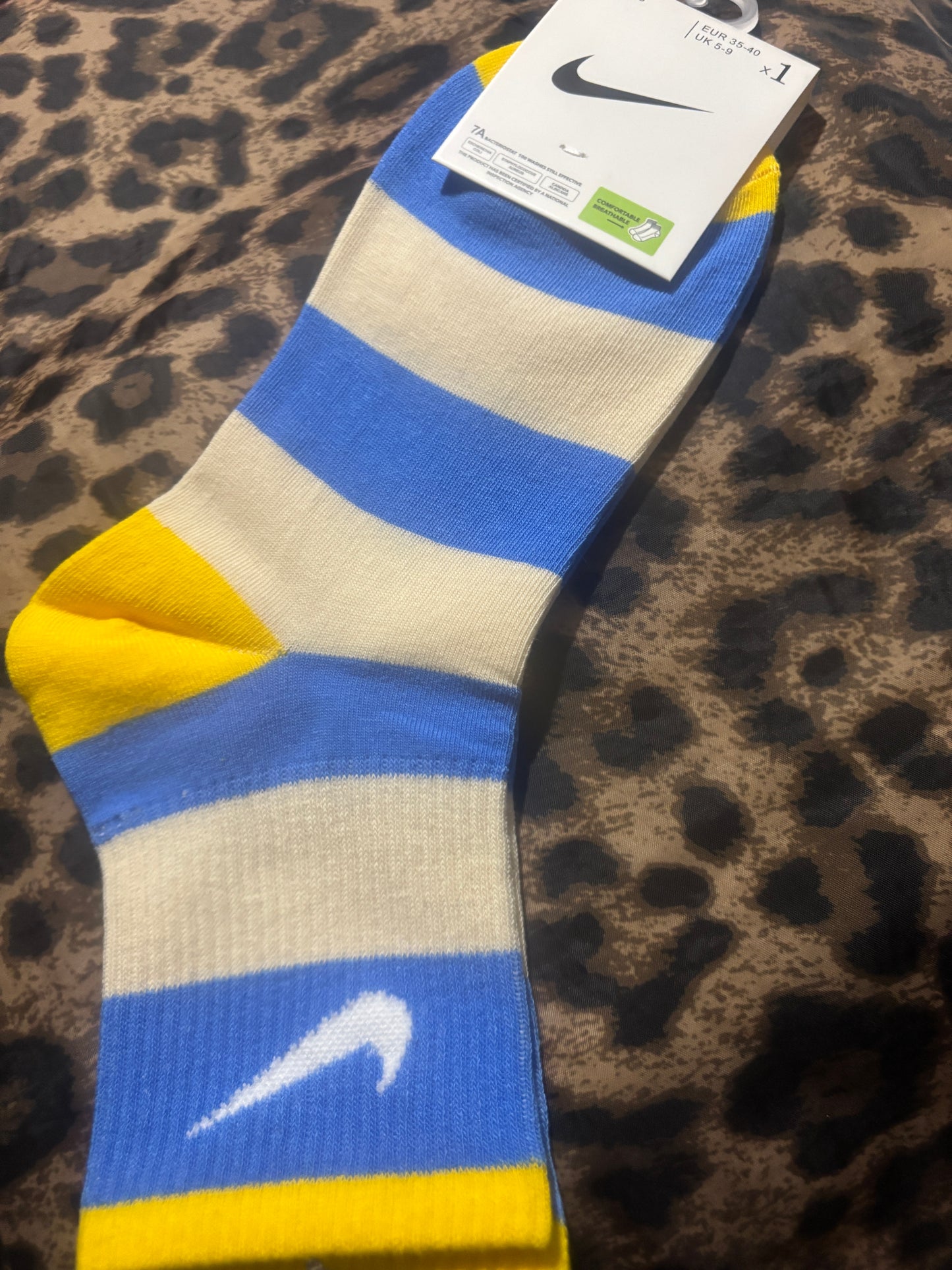 Multicolor Pastel Stripe Crew Socks — Items #0187 #0188 #0189 #0201 #0205