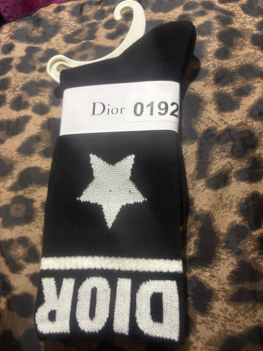 ✨Luxury Oblique Monogram Crew Socks — Items #0192 #0202 #0191 #0190 #0203🖤