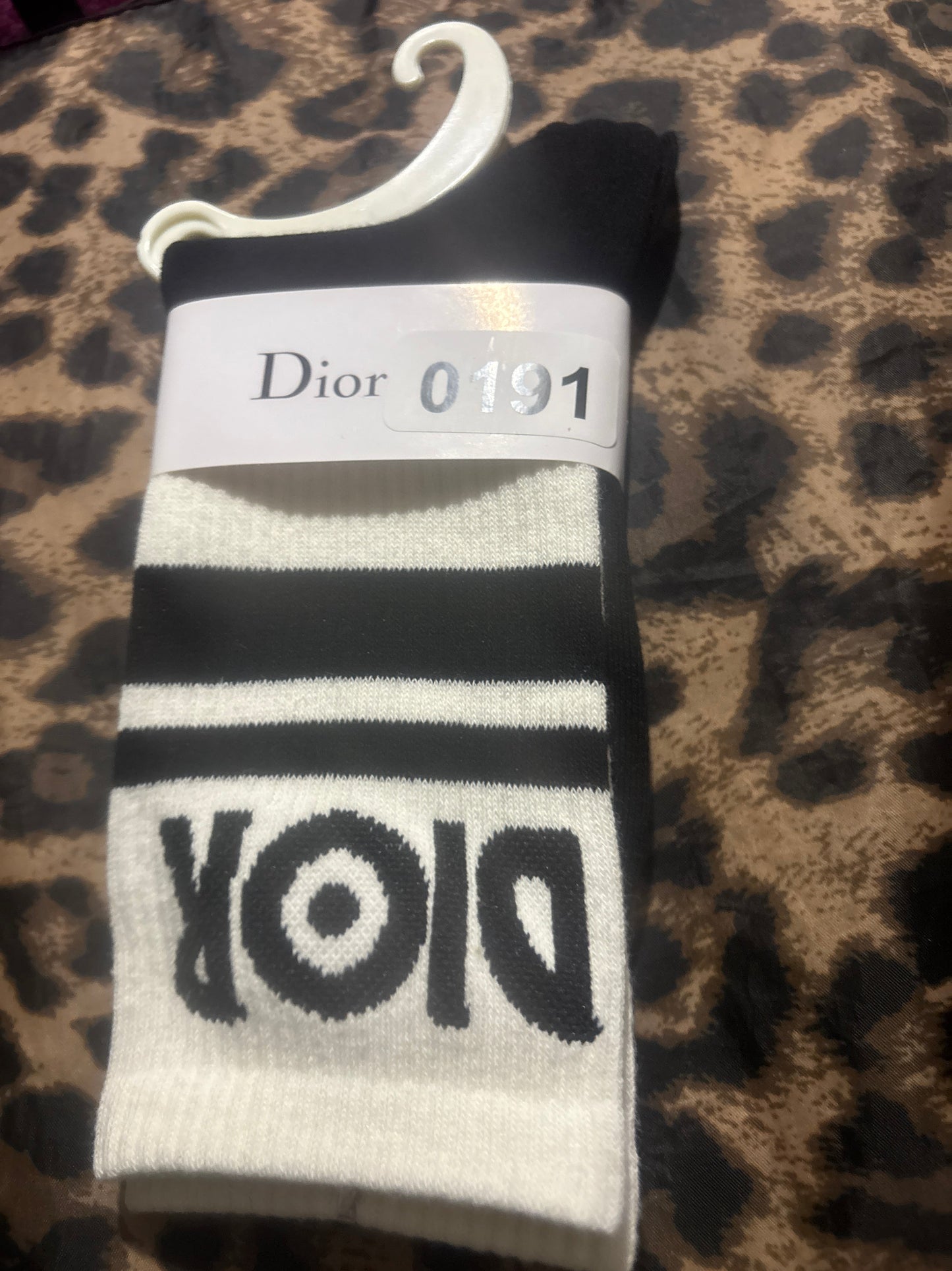 ✨Luxury Oblique Monogram Crew Socks — Items #0192 #0202 #0191 #0190 #0203🖤