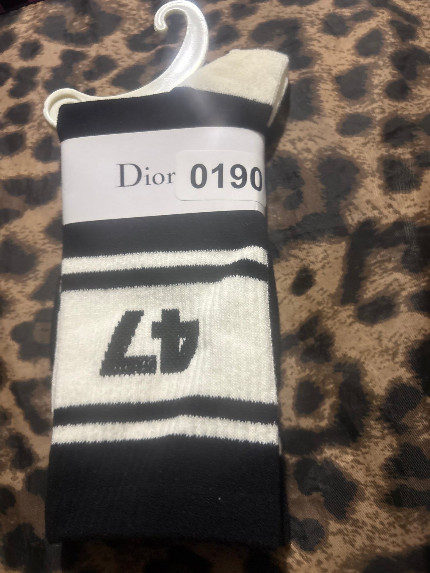 ✨Luxury Oblique Monogram Crew Socks — Items #0192 #0202 #0191 #0190 #0203🖤
