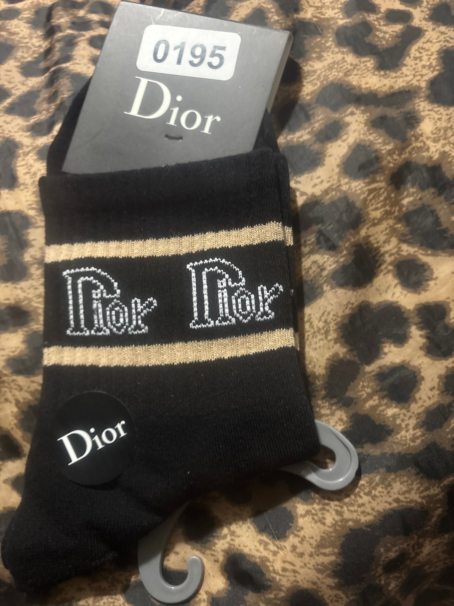 Luxury Signature Knit Stripe Crew Socks — Items #0195 #0193 #0196 #0204 #0194