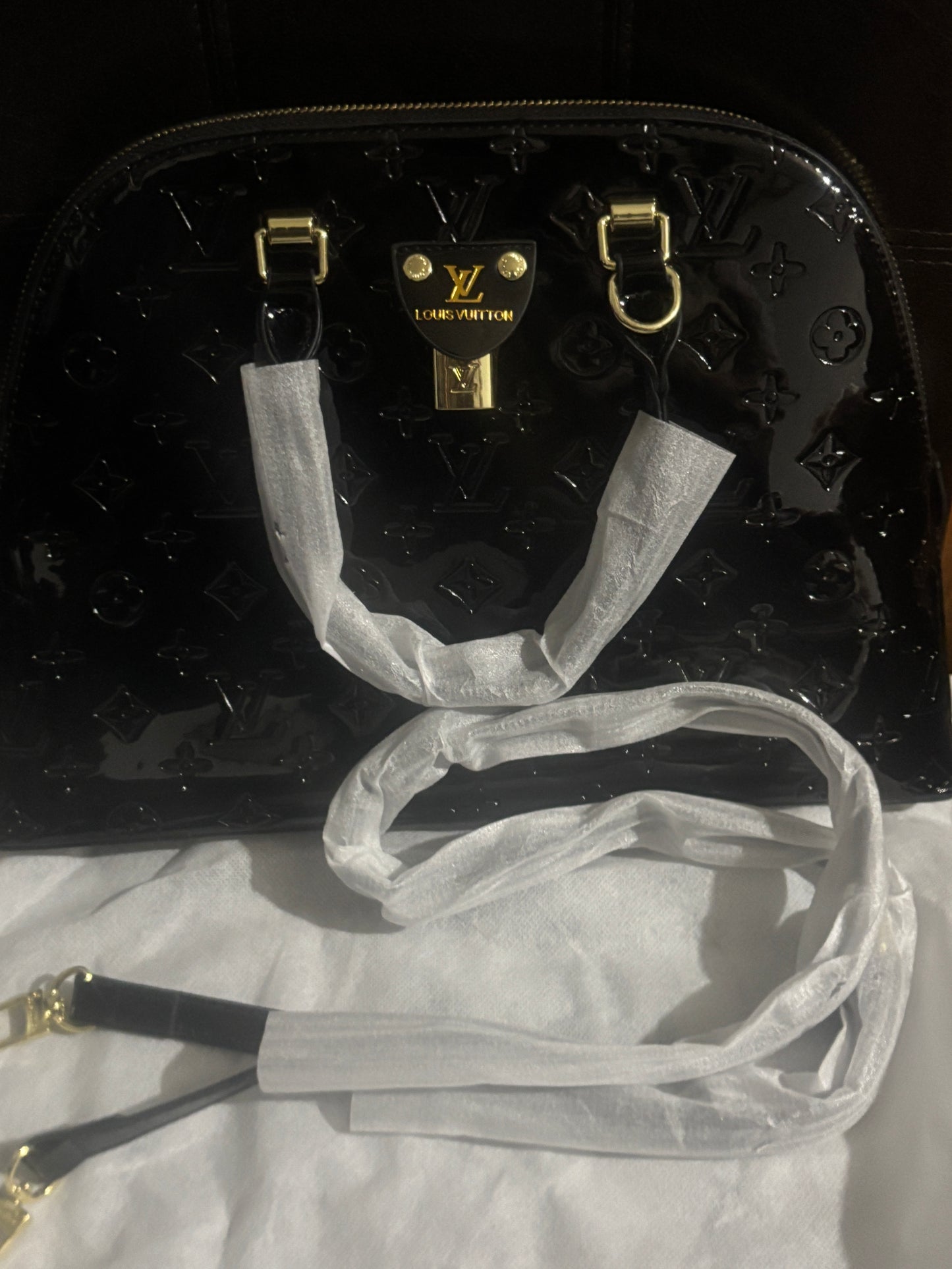 ✨ Moon Alma Monogram Patent Leather Handbag — Item #1867
