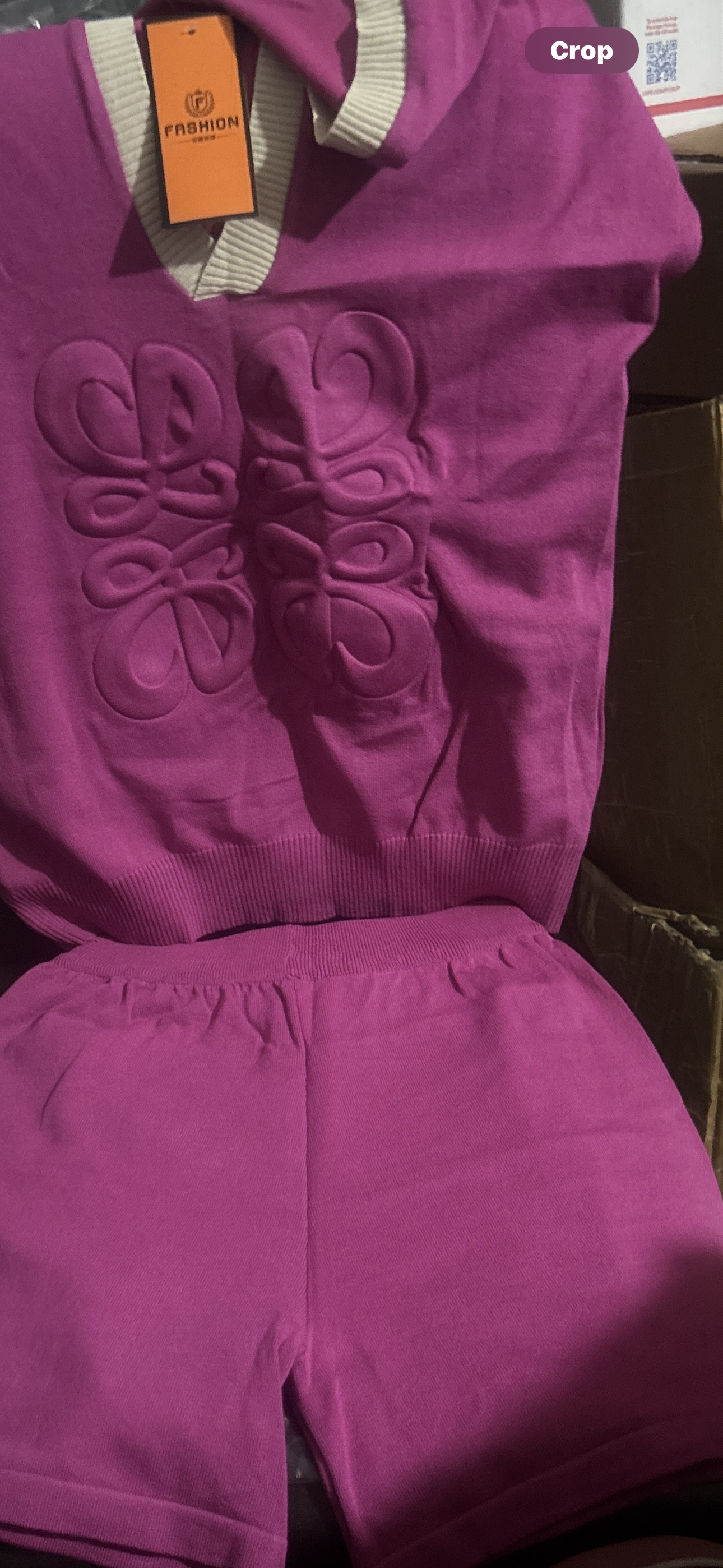 ✨ Luxury Anagram Embossed Knit Hoodie & Shorts Lounge Set — Items #1820 #1842 #1822 #1826 #1819