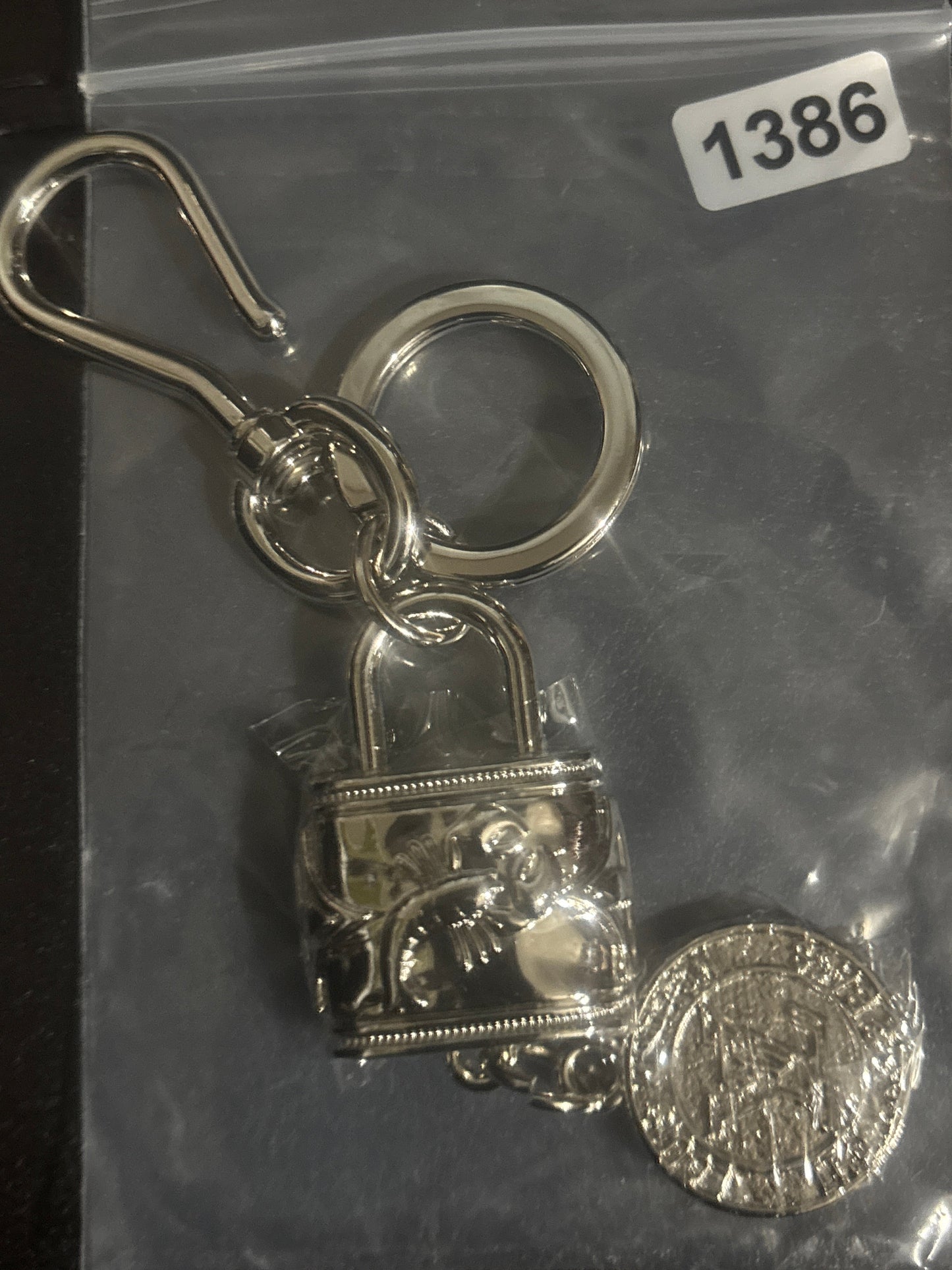 ✨ Luxury Monogram Lock & Charm Keychain — Gold & Silver — Items #1384-#1494