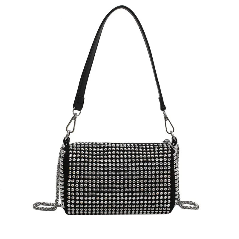 ✨Fancy Rhinestone Bag | New Arrival Tide Fashion Underarm Bag & Full Diamond Crystal Handbag (Female Summer Crossbody)