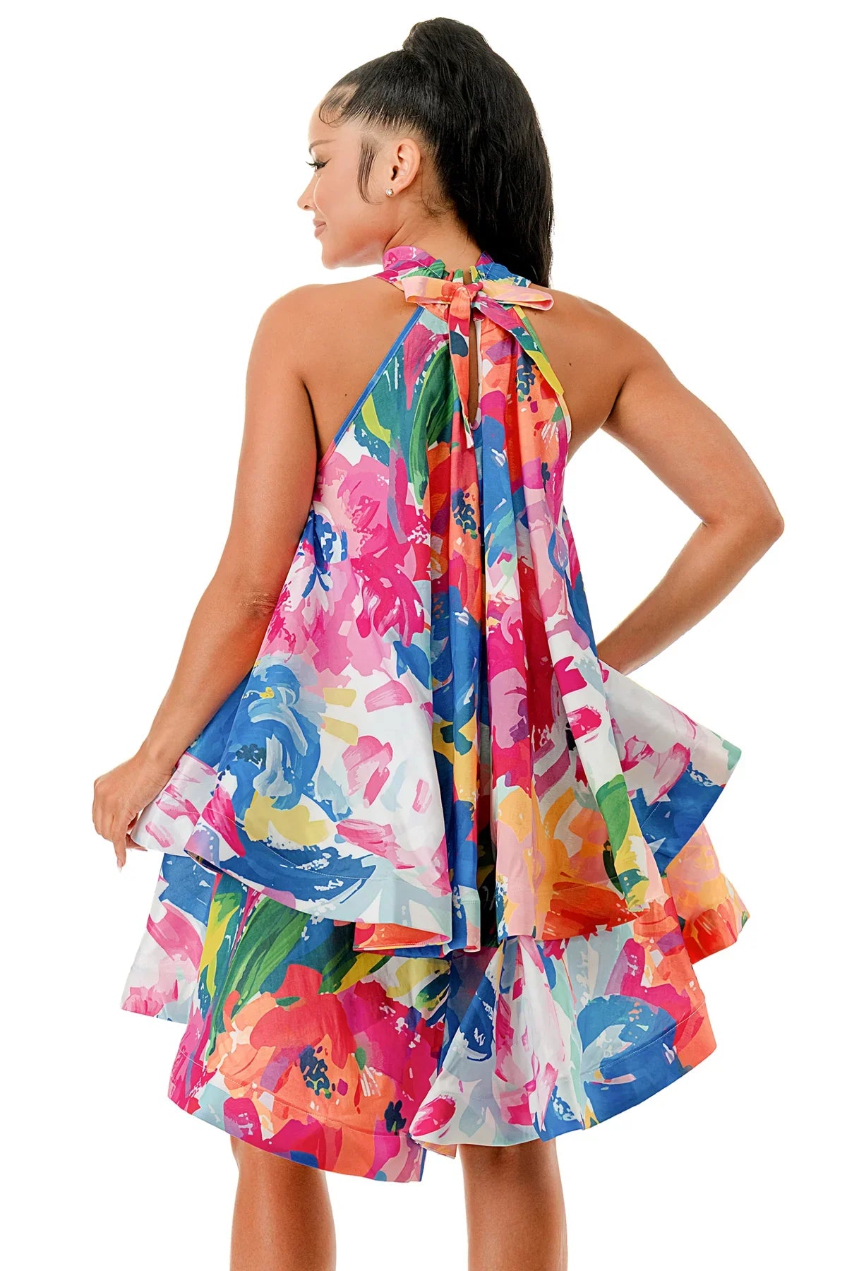 ✨Halter Neck Sleeveless Ruffle Dress🎀